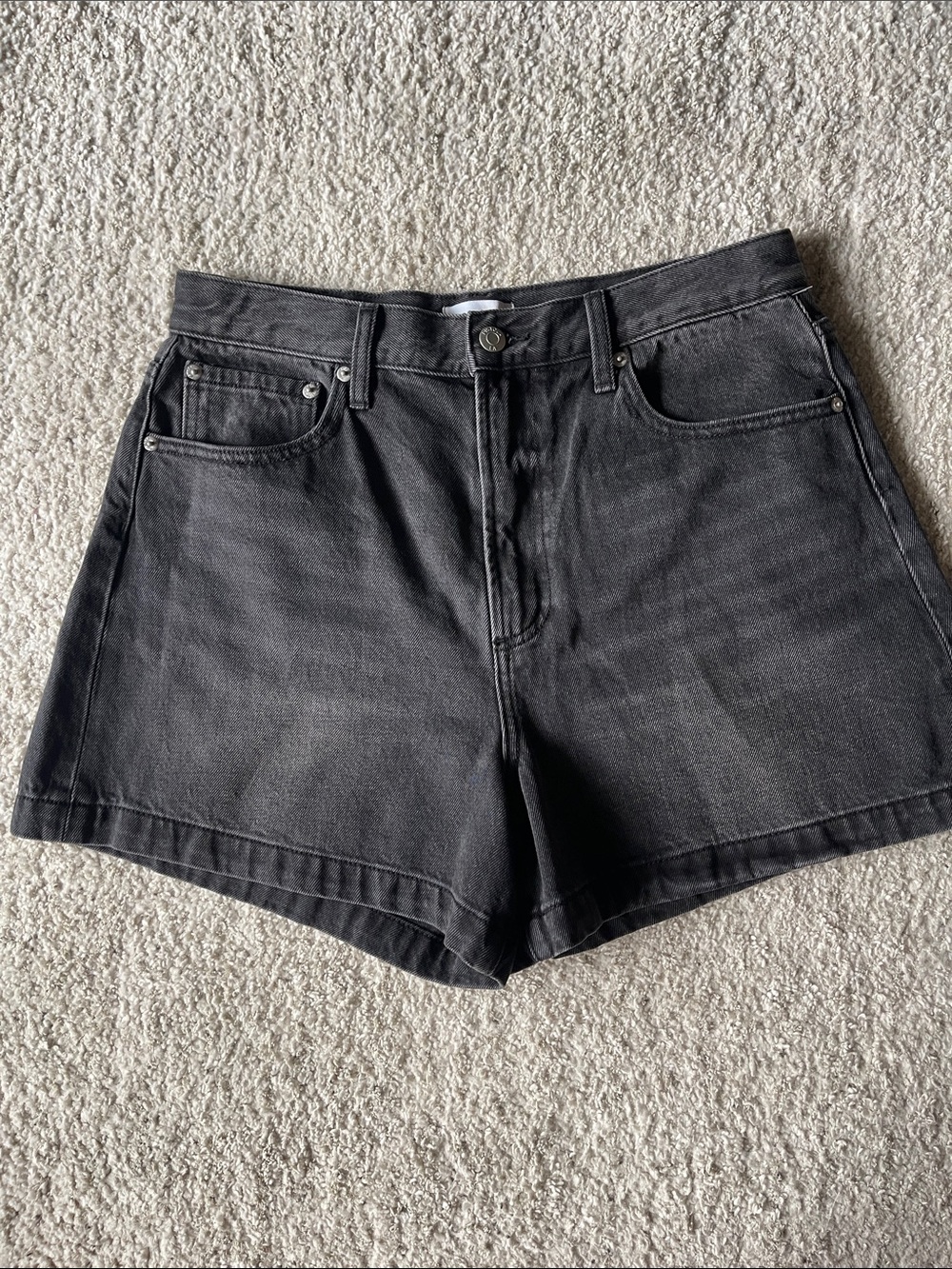 PISTOLA Saige High Rise Shorts in Glamour Black - Picture 4 of 7